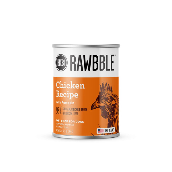 BIXBI Rawbble Chicken Wet Dog Food Can