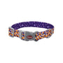 Collier pour chien ajustable Sublime, cubes orange violet