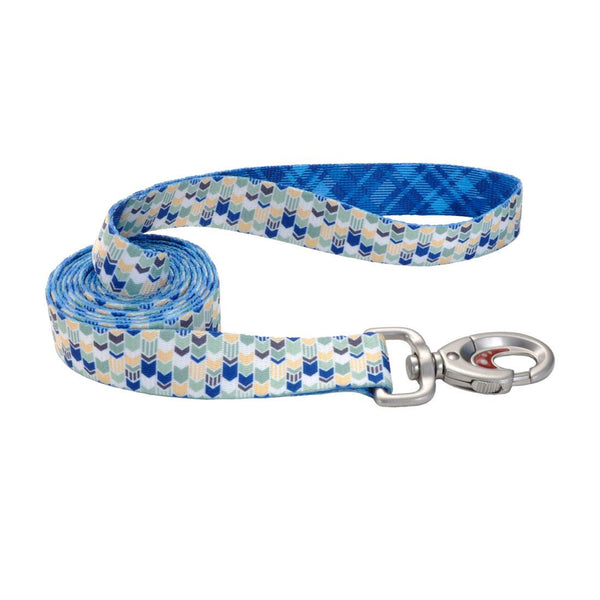 Sublime Dog Leash, Green Yellow/Navy Chevrons