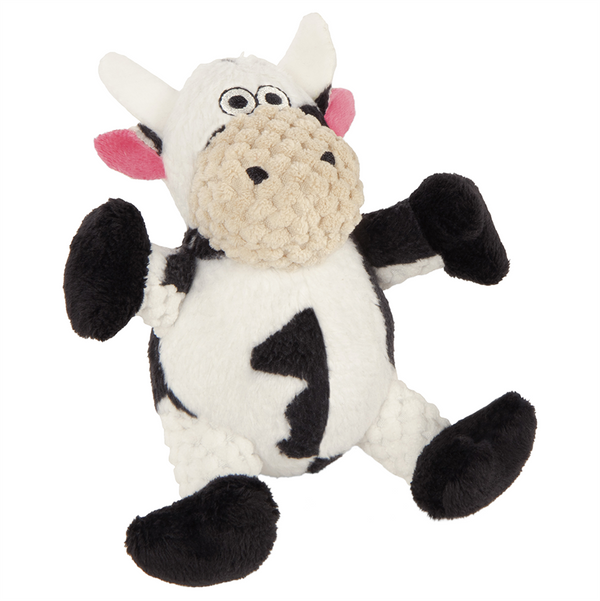 GoDog Checkers Jouet pour chien Cow Chew Guard assis