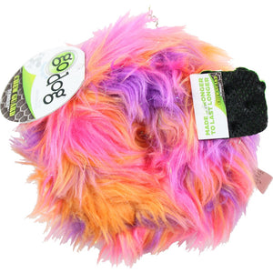 GoDog Furballz Rings Jouet pour chien Chew Guard, arc-en-ciel chaud