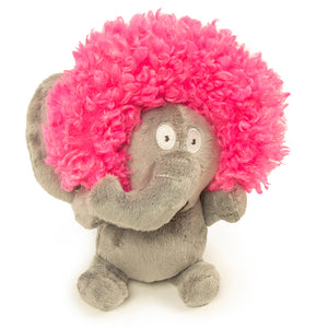 GoDog Silent Squeak Jouet pour chien Crazy Hair Elephant