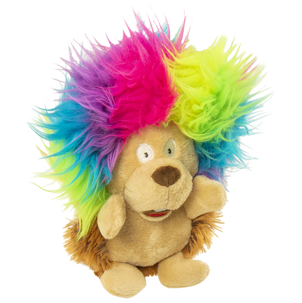 GoDog Silent Squeak Crazy Hair Hérisson Jouet pour chien