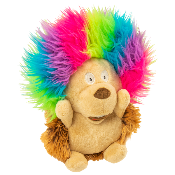 GoDog Silent Squeak Crazy Hair Hérisson Jouet pour chien
