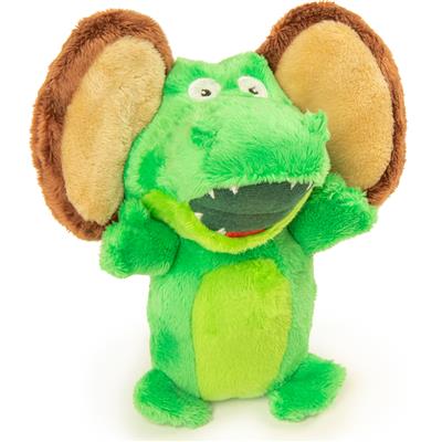 GoDog Silent Squeak Flips Jouet pour chien Gator Monkey Chew Guard