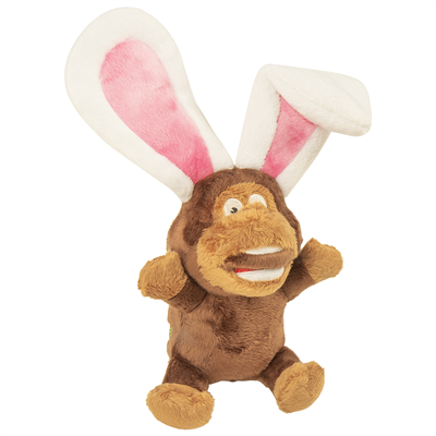 GoDog Silent Squeak Flips Jouet pour chien Monkey Rabbit Chew Guard