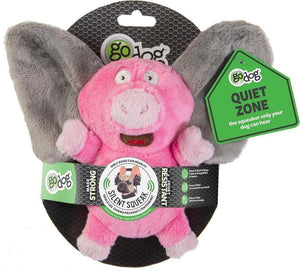 GoDog Silent Squeak Flips Jouet pour chien Pig Elephant Chew Guard