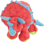 GoDog Dinos Jouet pour chien Triceratops Chew Guard Frills, rouge