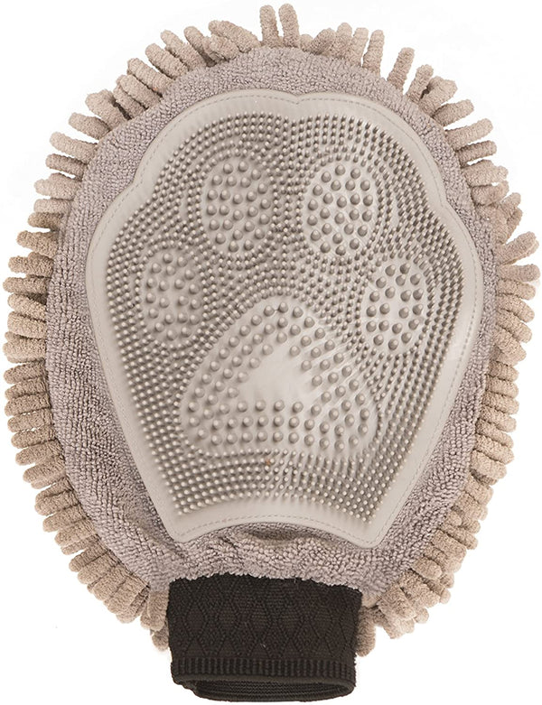 Dog Gone Smart Dirty Dog Grooming Mitt for Pets, Grey