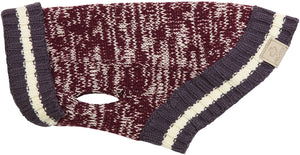 RC Pets Cabin Dog Sweater, Burgundy Melange
