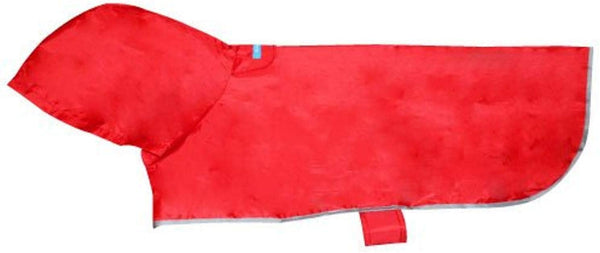 RC Pets Packable Rain Dog Poncho, Crimson