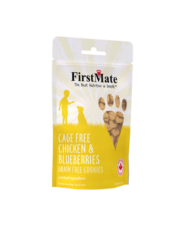 FirstMate Cage Free Chicken & Blueberries Dog Treats