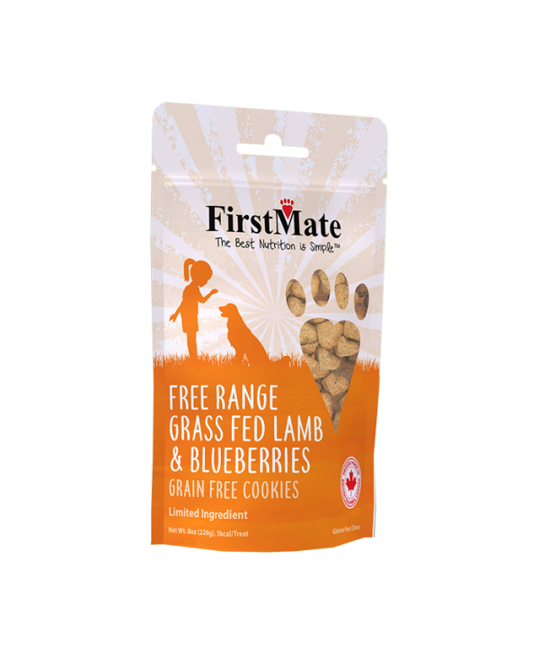 FirstMate Free Range Grass Fed Lamb & Blueberries Dog Treats