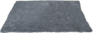 Soggy Doggy Plain Design Doormat, Grey