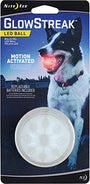 Nite Ize GlowStreak LED Ball Dog Toy, Red