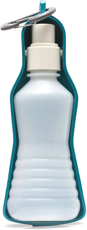 Messy Mutts Abreuvoir De Voyage En Plastique, Bleu