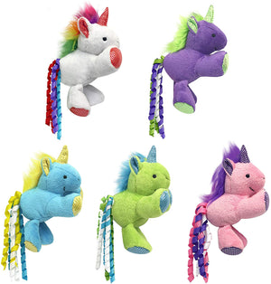 Multipet Jouet pour chat à l'herbe à chat Licorne, couleurs assorties, 3 pouces