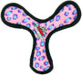Tuffy Junior Bowmerang Dog Toy, Pink Leopard