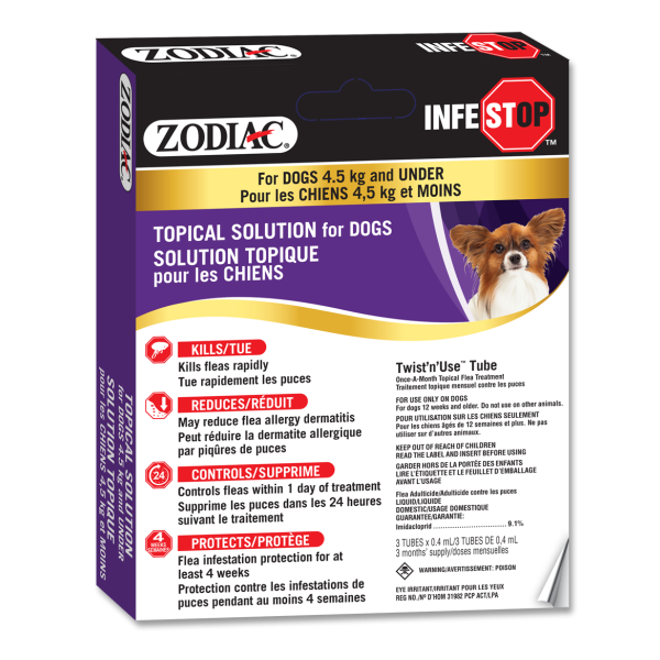 Zodiac Infestop Solution topique antipuces pour chiens