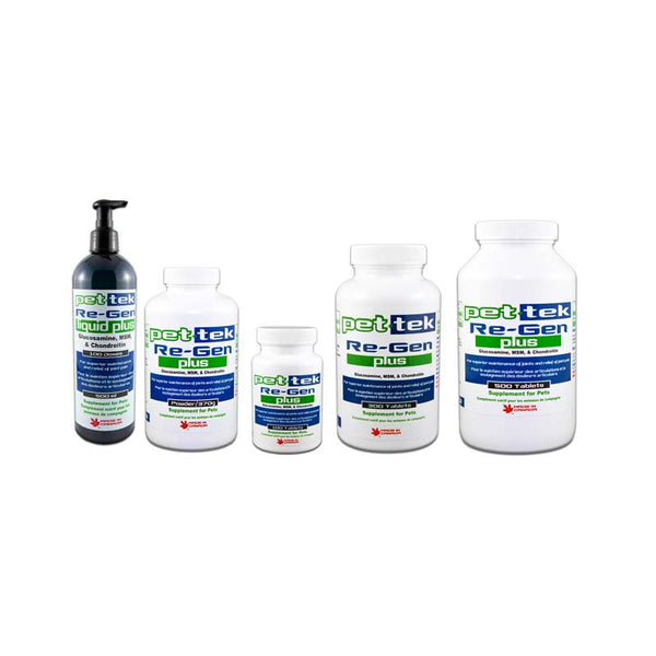 Pet-Tek Re-Gen plus 100s (GLS, Chondroitin, & MSM) Pet Supplement