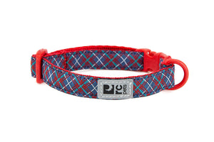 RC Pets Collier pour chat à fermeture rapide Kitty, Tartan marine, 8-10 pouces