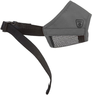 RC Pets Canine Friendly Soft Fit Dog Muzzle, Charcoal