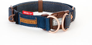 EzyDog Double Up Collier pour chien, denim