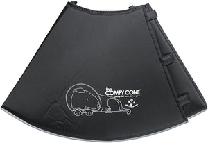 All Four Paws Collier de convalescence Confortable Comfy Cone pour chiens, Noir