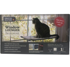 K&H Creative Solutions Fauteuil naturel pour chats à fenêtre, 12 po x 23 po