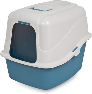 Petmate Deluxe Bac à litière pour chat à capuche, couleur variable