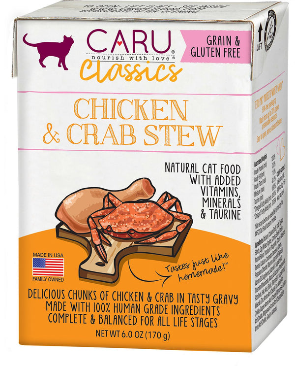 Caru Classic Chicken & Crab Stew Grain-Free Wet Cat Food