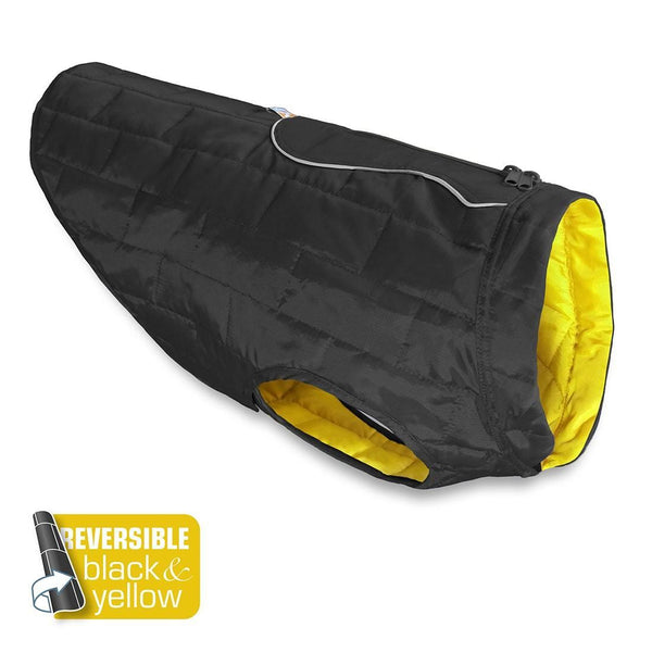 Kurgo Loft Dog Jacket, Black/Yellow