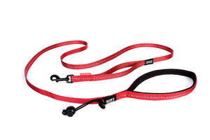 EzyDog Soft Trainer Lite avec laisse pour chien avec poignée de contrôle de la circulation, rouge, 6 pi