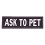 EzyDog Convert Patchs latéraux pour harnais, Ask to Pet
