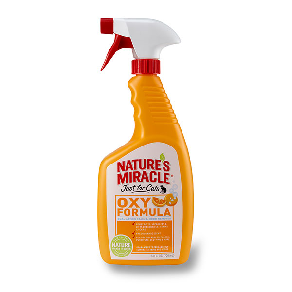 Nature's Miracle Spray anti-taches et odeurs Oxy Orange Just for Cats, 32 oz