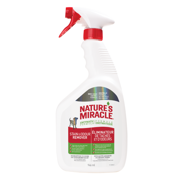 Nature's Miracle Stain & Odour Remover Dog Spray, 946-mL