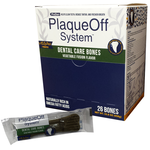 ProDen PlaqueOff System Dental Care Bones Vegetable Fusion Dog Treats, 1-count