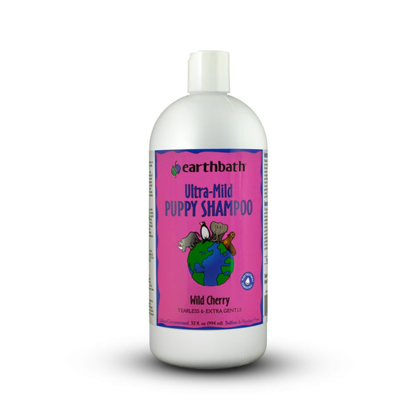 Earthbath Ultra-Mild Puppy Shampoo, Wild Cherry, 32-oz