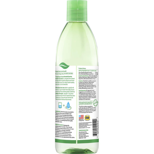 Tropiclean Fresh Breath Dental Health Solutions for Dogs