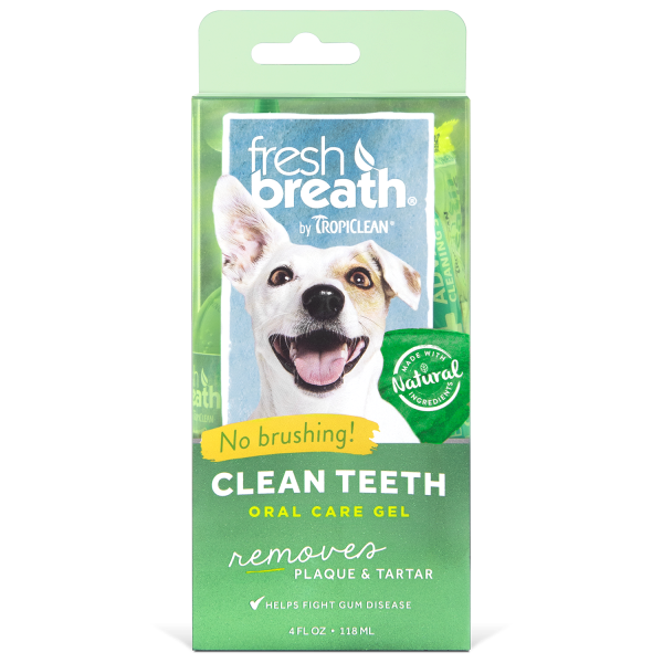 Tropiclean Fresh Breath Clean Teeth Gel for Dogs, 4-oz