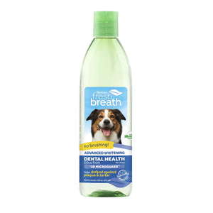 Tropiclean Fresh Breath Advanced Whitening Dental Health Solution for Dogs, 473-mL