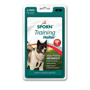 Sporn Training Halter Collier pour chien, noir, X-Large