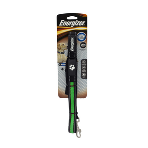 Laisse pour chien avec éclairage DEL USB Energizer Pets, vert, 4 pi