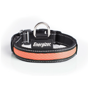 Energizer Pets Blaze Laisse pour chien avec éclairage LED USB Orange Taille L
