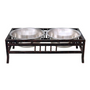 Black Label Mission Raised Double Diner Dog Bowls