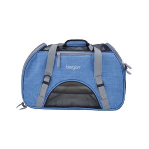 Bergan Sac de transport Dog Comfort pour animaux, Bleu/Gris, Grand