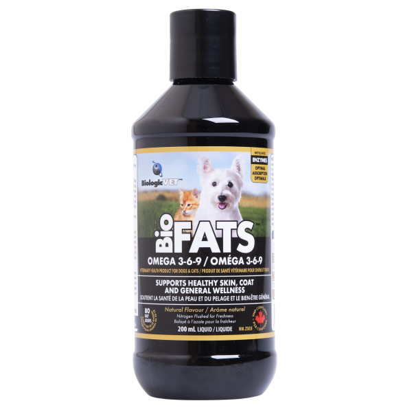 BiologicVet BioFATS Complément Omega 3-6-9 pour chats et chiens