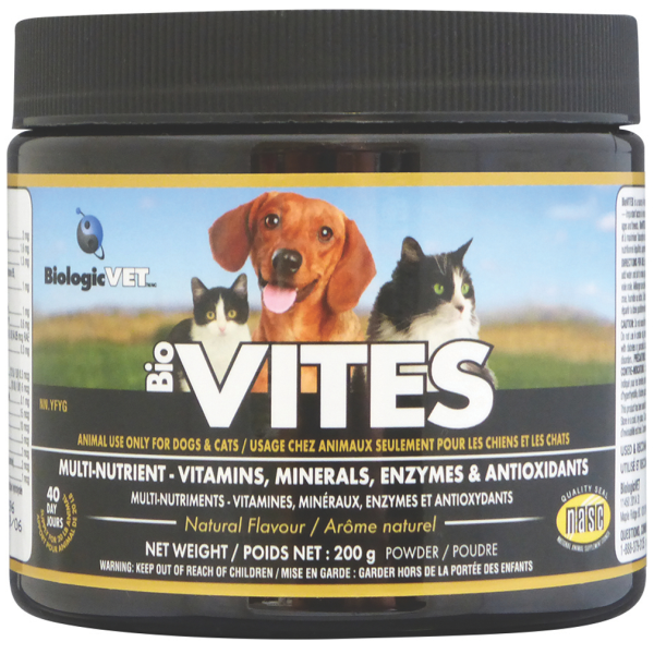 BiologicVet BioVITES Complément multi-nutriments pour chats et chiens