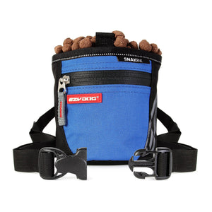 EzyDog SnakPak Sac à gâteries pour chien, Bleu