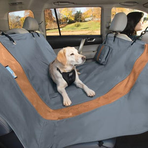 Kurgo Extended Wander Hammock Car Seat Cover, Charcoal